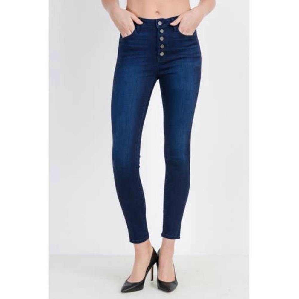 Women's Dark Blue Skinny Jeans